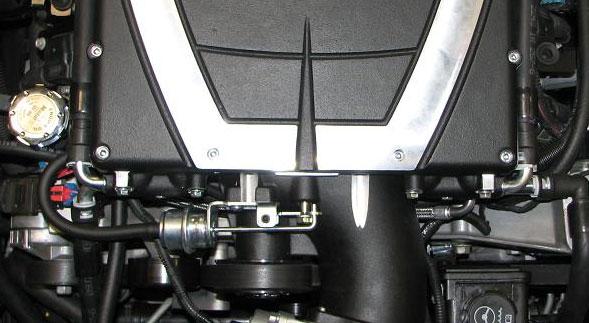 Route the supplied MAF wire harness near the driver side of the throttle body. 190.
