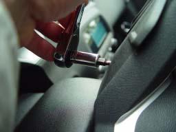 NOTE: The curvature in the Hurst Paddle Shift unit bracket should follow the top curvature of the steering wheel if