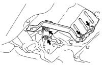 (A541E) UNIT AX25 23. REMOVE ENGINE UNDER FRONT COVER AND NO.4 CENTER ENGINE UNDER COVER Q10030 24. REMOVE EXHAUST FRONT PIPE (a) Remove the 2 bolts and exhaust front pipe support stay.
