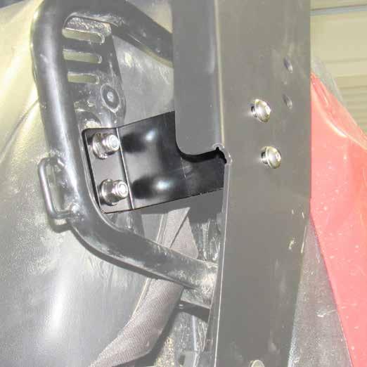 - Install Lower Mount (P) to stock Latch location with hardware shown.