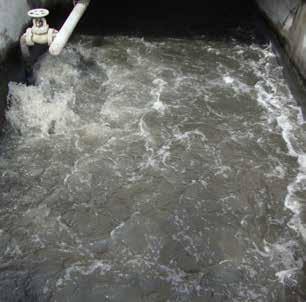 Wastewater Industry Processes Grit Aeration Air is blown into the water, which creates a spiral flow of water Particles of a certain size drop to the bottom of the chamber, and are removed The