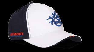 blue/white cap. 100 % cotton.