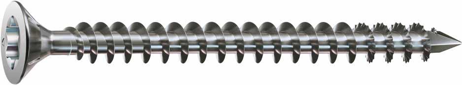 Product characteristics SPAX technology and application: Thread and point 4CUT at the thread Starting at screw lengths of 160 mm, the special moulding at the thread of partial thread screws
