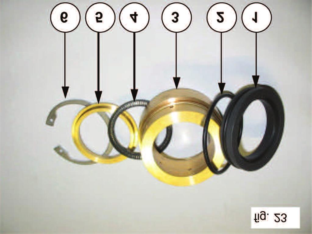 Pay attention to the order of seal pack disassembly as indicated in fig. 23 composed of: 1. High pressure seal ring 2.