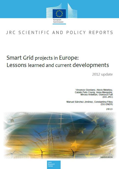 NEW JRC smart grid inventory 2012 update Main barriers for smart grid development: lack of interoperability, standards and