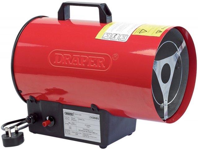 Draper Propane Space Heater 40,900 BTU/hr (12kW) heat output 5000 cu.