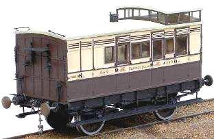 Brake 2 nd and 2 ND CLASS CARRIAGE 1861, BSEC61 and SEC61 Although based on SER diagrams (and HMRS drawings) this 2 nd Class carriage, built by Wright, was typical of 4 cpt.
