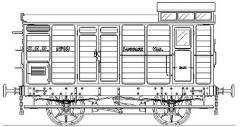 18ft BIRDCAGE PASSENGER BRAKE VAN 16ft PASSEMGER LUGGAGE VAN PBV64, PBV92 and PLV55 are now available All three kits have resin sides and ends etched end steps, step-hangers and W-irons, while for