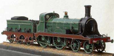 STIRLING Class A 4-4-0 PASSENGER LOCOMOTIVE The SER's later passenger locomotive for local services, often replacing the Cudworth 118s.