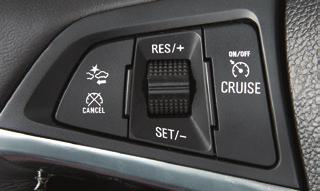 CRUISE CONTROL Setting Cruise Control 1. Press the On/Off button. The Cruise Control symbol will illuminate in white on the instrument cluster. 2.