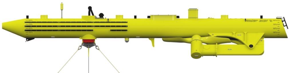 the dynamic environment Passive yaw control, 360º continuous rotation around mooring system Fixed pitch,