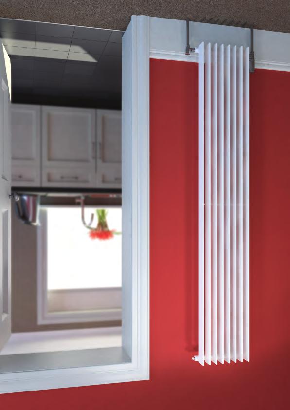 The modern Verona Lo-Line radiator has been specifically designed to be sited under window locations.