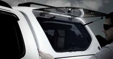 Just like most of the Flexiglass range the body of this canopy is constructed using fiberglass, meaning a tough built ute canopy, with a smooth colour coded finish.