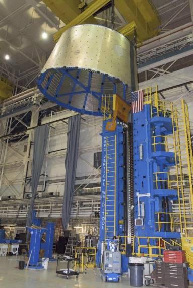 The test article will be stacked with the ICPS test article and other test articles of the upper part of SLS for