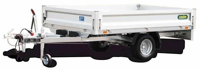 ! The type P platform trailer is the ideal car trailer for private use.