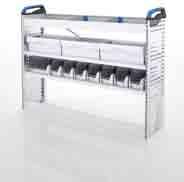 M-BOXXes 1 shelf with 4 S-BOXXes and 1 shelf tray with mats and dividers 2 Drawers with mats and
