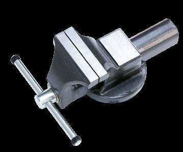 PARALLEL VICE Jaws made of hardened steel With tubular jaws Available in 3 sizes: 100, 125