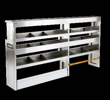 W x D x H (mm) Weight (kg) 106951 1040 x 420 x 950 45 MODULE M111 1 x Long goods tray with finely grooved mat 2 x Shelf trough, high, with shelf bin separators 4 x Shelf trough, low, with