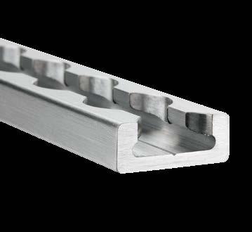 ANGLED ALUMINIUM LASHING RAILS, 28 MM For screwing Suitable for all lashing straps,
