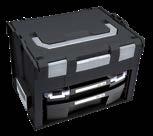 Description Weight (kg) 106582 Empty 2.75 106634 LS drawer i-boxx item no. 106641 4.47 106635 2x i-boxx item no. 106640 5.55 ACCESSORIES FOR LS-BOXX 306 106640 106560 Item no.