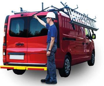 roof The ergonomic design of the system reduces the strain on the back and