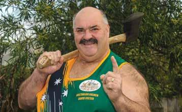 altogether winning this title 21 times straight. Named Tasmanian Axeman of the Year in 1990. The only axeman to have ever won that award twice.