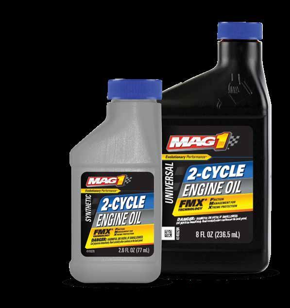 2-CYCLE CLAIMS PACK SIZES Universal * 12/2.6 Ounces 60179 12/8 Ounces 60138 Synthetic Universal * 12/2.6 Ounces 63119 Synthetic Blend with Fuel Stabilizer 15.