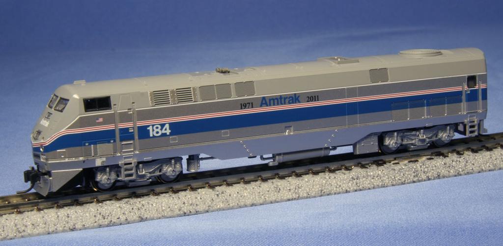 Modelers can enjoy these P42 locomotives both in special service and regular Amtrak duties.
