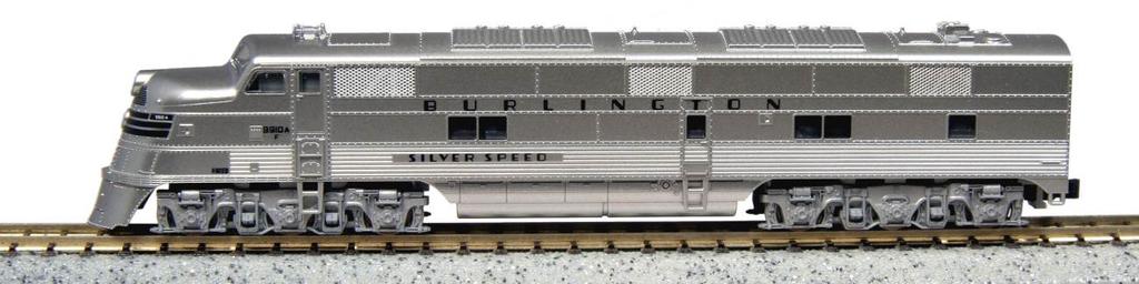 emphasize the sleek, streamlined look of the locomotive and train.