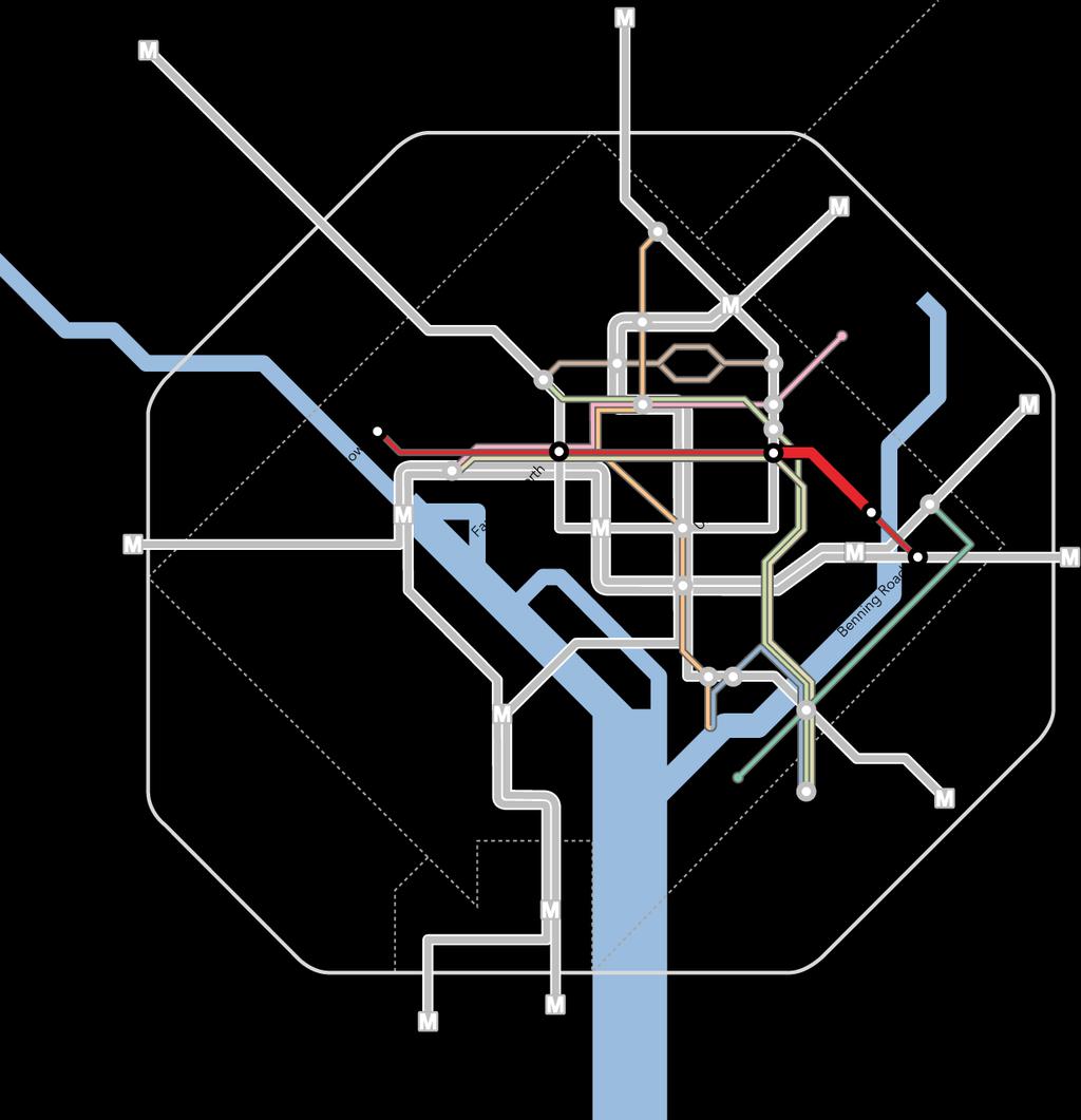 DC Streetcar System Conceptual 37 mile system Serves all 8 Wards Phase 1 serves 7 out of