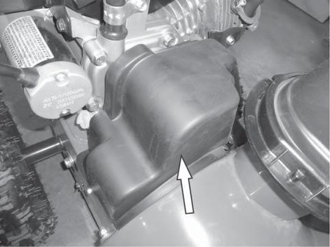 Start the engine and engage the auger to test the operation of the auger. Note: With the auger control handle at the full released position, the cable should be barely tight.