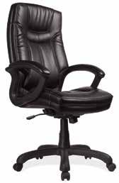 00 (Assembly Not Included) 7121 Executive Mid Back Black or Chocolate Leather-tek vinyl Enhanced lumbar