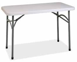 00 (Assembly Not Included) FBM2448 shown Table Features Light Weight Sleek Design Powder Coated Tubular Frame Meats