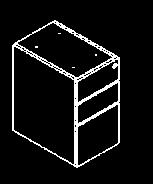 00 (Q) PV566 Full Pedestal Box/Box/File Fully Assembled 15¾"W x 22"D x 28"H List: $704.