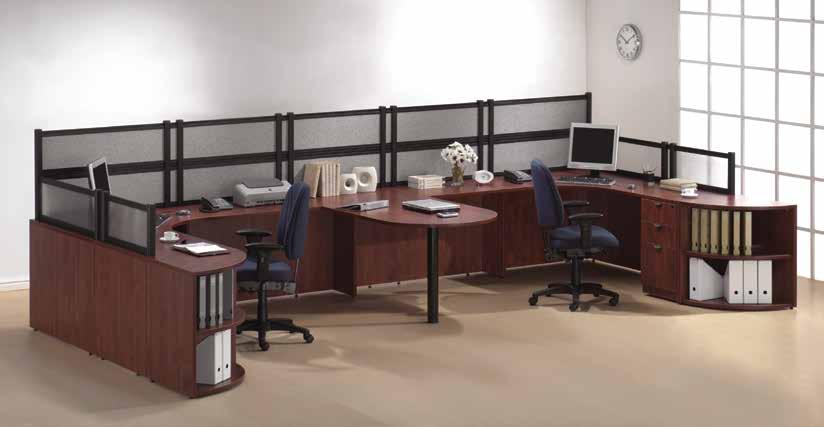 Excluding Seating & Accessories Panel Material Options Glazed Charcoal Fabric Panel Material/Frame Available: Charcoal Fabric w/black Frame or Glazed w/black or Silver Frame Layout -