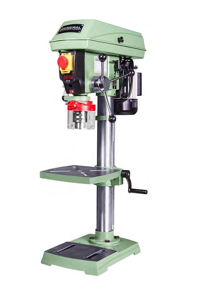 #75-010 M1 12" variable speed drill press General International General / General International + Metalworking product #75 010 12" variable speed drill press Forced opening line interrupter switch,