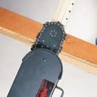 from accidental contact with the chain. The Guard/Depth Gauge prevents cutting any deeper than absolutely necessary.