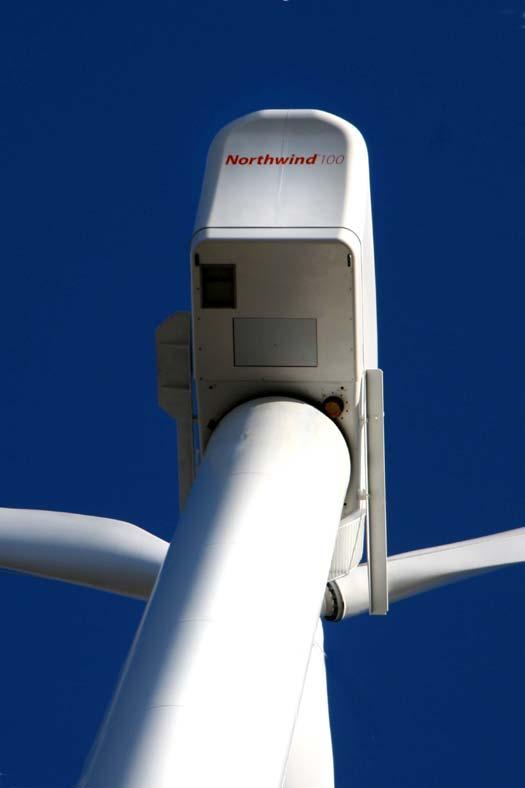 Northwind 100 Specifications 100 kw rated output 21 and 19 meter rotors IEC Class II and I 37 and 30 meter