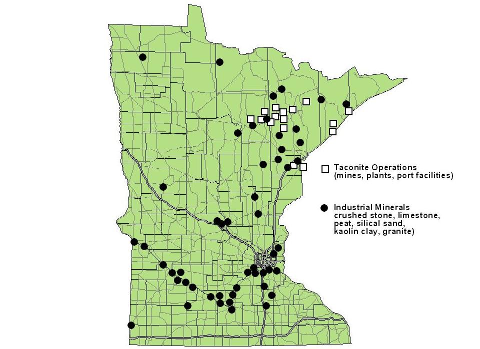 Figure A.2 Minnesota Mineral Extraction and Production Table A.