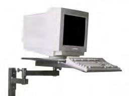 Monitor/Keyboard Swing Arm Kit : Kit for mounting to any 40 series profile, allowing user to customize height