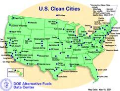 Miles Per Gallon Fuel Economy Improvements in the US 3 25 2 15 1 5 Light Duty Vehicles Light Duty Trucks Regulation 197 1975 198 1985 199 1995 CFR National Clean Cities Program.