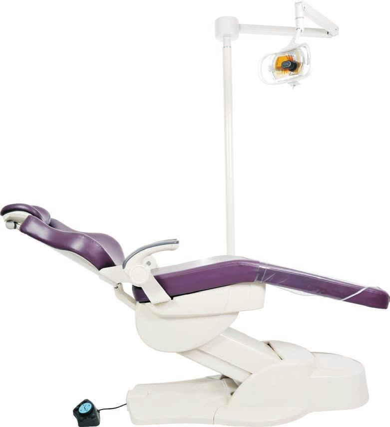 Laguna Mirage Orthodontic Package Standard Features: Independent backrest Articulating dual axis headrest Steel base Armrests pivot up and down Programmable foot control Short pump cover Electric
