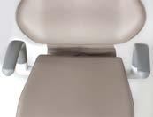 headrest rotation allows for optimum positioning of the oral cavity without the need to reposition the chair Locking lever allows user to lock chair into desired position Seat rotates 30 to left and