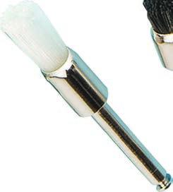 00 Latch type prophy brush pointed / white pkg of