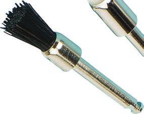 00 Latch type prophy brush pointed / black pkg of
