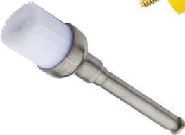 00 Latch type prophy brush cup shade / bristle pkg