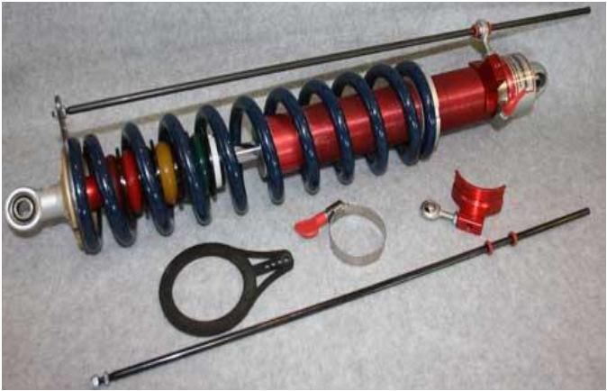 8.5 The following shock/suspension packages are approved for competition in the 250: Coilover shock/spring with or without bump stops/bump spring (as per example) External bump stop kit-solid shaft