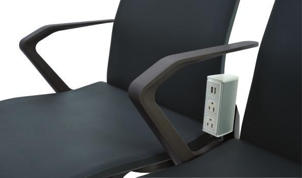 Charge Power > Available in both North and South American power options, the Charge power module offers Type B and N socket types and B Type A and C charging ports.