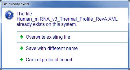 ) to a single.xml file. The exported protocol file can then be imported into qpcr software on a different computer.