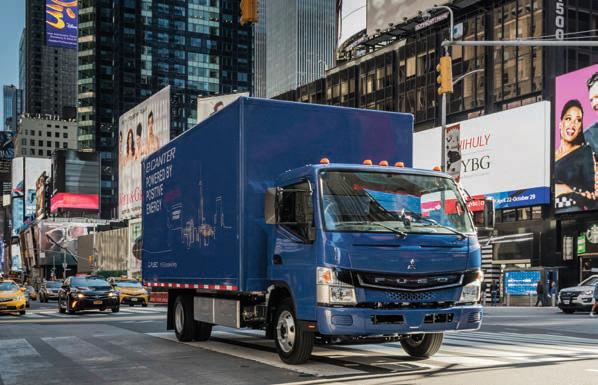 186 C THE DIVISIONS DAIMLER TRUCKS The FUSO ecanter is our first light-duty truck from series production with purely electric drive.